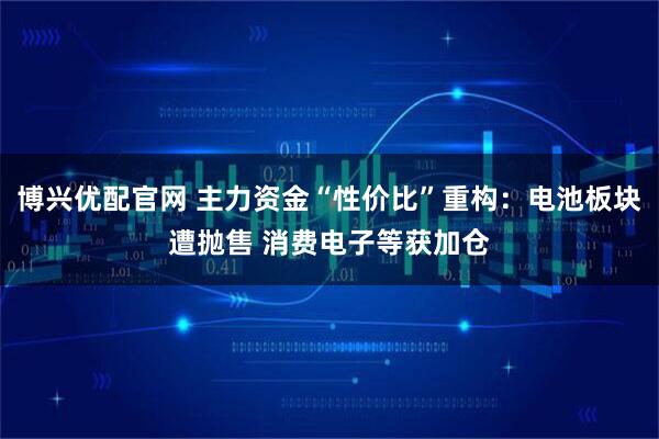 博兴优配官网 主力资金“性价比”重构：电池板块遭抛售 消费电子等获加仓
